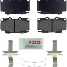 Bosch BE799H Blue Disc Brake Pad Set with Hardware for Select Toyota Hilux and Tacoma Trucks - FRONT