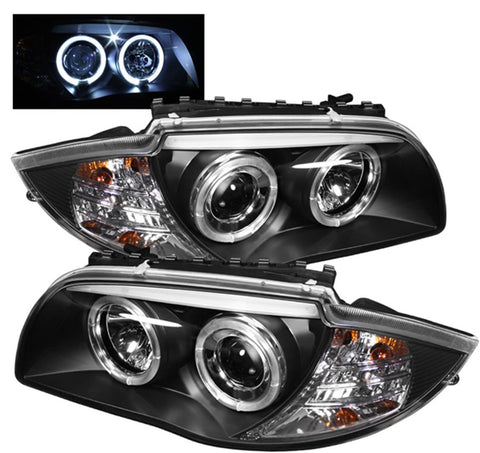 Spyder Auto 5008985 LED Halo Projector Headlights Black/Clear