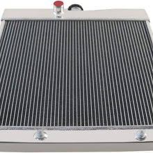 CoolingSky 3 Row All Aluminum Radiator for 1963-69 Dodge Plymouth Fury Charger/Dart/Coronet/Savoy V8, 26'' Overall Width