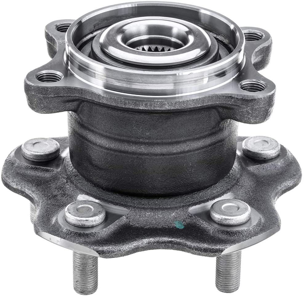 QJZ [1-Pack] 512535 - REAR Wheel Hub Bearing Assembly Compatible with [AWD Models ONLY] [Nissan] 2014-17 Juke, 2017-19 Qashqai, 2014-19 Rogue, 2014-15 Rogue Select, 2017-19 Rogue Sport