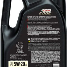 Castrol 03084C Edge 5W-30 Advanced Full Synthetic Motor Oil, 5 Quart