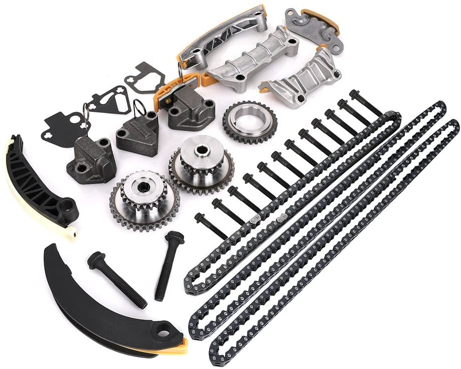 Engine Timing Chain Kit - Compatible with 3.0L 3.6L Chevy Equinox, Malibu, Traverse, GMC Acadia, Buick Enclave, Lacrosse, Cadillac CTS, SRX - Replace 9-0753S