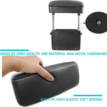 LFOTPP Armrest Box Protector Extender, Car Center Console Armrest Extender, Adjustable Height Comfort Pads,Auto Accessories Universal Fit for All Car Models (Black with White Line)