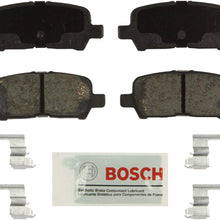 Bosch BE999H Blue Disc Brake Pad Set with Hardware for Select Buick Allure, LaCrosse; Chevrolet Impala; and Pontiac Grand Prix - REAR