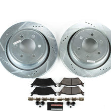 Power Stop K6271 Rear Brake Kit with Drilled/Slotted Brake Rotors and Z23 Evolution Ceramic Brake Pads