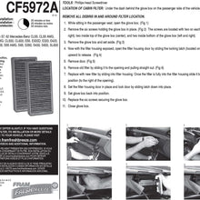 FRAM Fresh Breeze Cabin Air Filter Replacement for Car Passenger Compartment w/ Arm and Hammer Baking Soda, Easy Install, CF11182 for Select Acura and Honda Vehicles