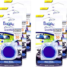 BOQAY Scented Charm, New Ride - Auto Air Freshener - 6 Pack (Lasts Up to 180 Days)