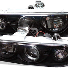Spyder Auto 5009524 Halo Projector Headlights; Bulbs Included; Pair; Black;