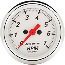 AUTO METER 1397 Arctic White Electric Tachometer