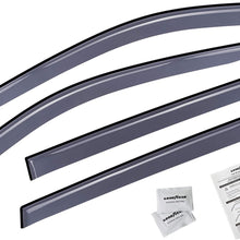 Goodyear Side Window Deflectors for Nissan Rogue 2014-2020, Tape-on Rain Guards, Window Visors, 4 Pieces - GY003121