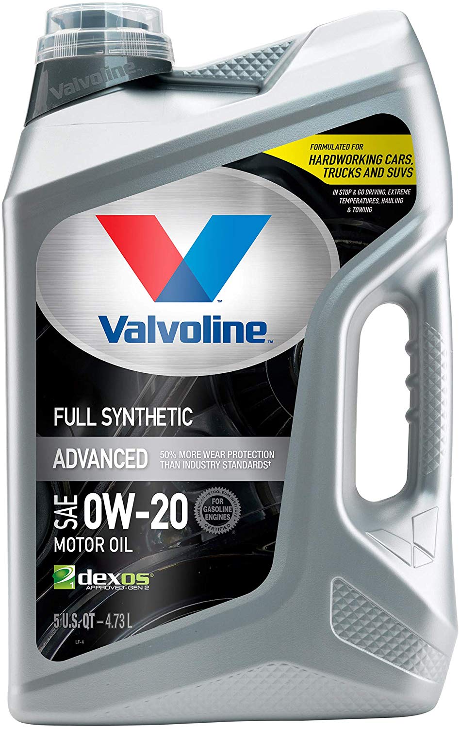 Valvoline Advanced Full Synthetic SAE 0W-20 Motor Oil 5 QT