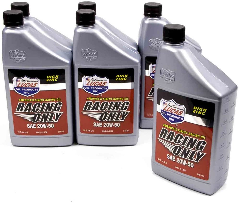 Lucas Oil 10620-6 20w-50 Racing Oil Case/6