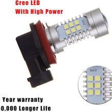 SCITOO White H11 LED Bulbs 30SMD LED Light with Projector for Fog Light Plug and Play Style,4Pcs