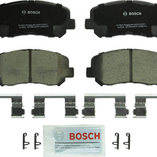 Bosch BC1640 QuietCast Premium Ceramic Disc Brake Pad Set For 2015-2017 Chrysler 200; 2013-2016 Dodge Dart; 2014-2017 Jeep Cherokee; Front