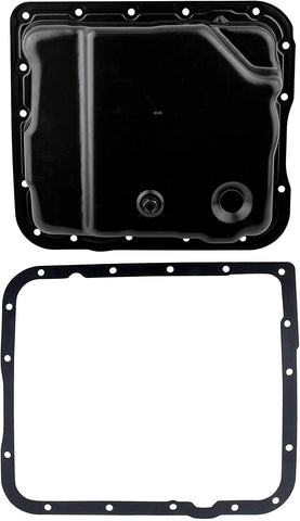 BOXI Transmission Oil Pan with Gasket Compatible with Chevrolet Buick Cadillac GMC Hummer Isuzu Oldsmobile Pontiac Saab (4L60-E 16 Hole Transmission) Replaces 24229658 24209295 265-811