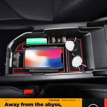 JoyTutus Center Console Organizer Tray for Toyota Camry XLE or XSE 2018 2019 2020/Toyota Camry LE or SE 2020 Armrest Storage Box Insert Car Center Console Tray Fits 2 USB Ports