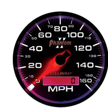 Auto Meter 7588 Phantom II 3-3/8" 160 mph In-Dash Electric Programmable Speedometer