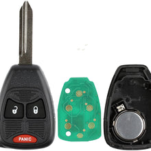 KeylessOption Keyless Entry Remote Control Car Key Fob Replacement for OHT692427AA KOBDT04A (Pack of 2)
