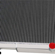 CoolingSky 4 Row All Aluminum Radiator for 1987-06 Jeep Wrangler TJ YJ - GM/Chevy V8 SWAP