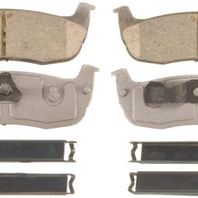 Wagner ThermoQuiet QC711 Ceramic Disc Pad Set With Installation Hardware, Rear