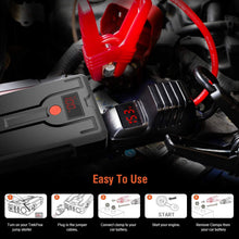 TrekPow SuperSafe Car Jump Starter G39 1200A Peak 12V Portable Battery Jumper Box with USB Quick Charge 3.0 (up to 6.5L Gas, 5.5L Diesel Engine), Auto Booster Power Pack with Smart Jumper Cables