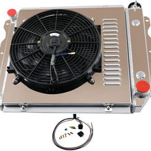 ALLOYWORKS 3 Row Aluminum Radiator for Jeep Wrangler TJ YJ CHEVY V8 Conversion (w/FAN SROUD)