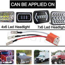 BLIAUTO H4 Scoket, H4 Wiring Harness, 4x6 5x7 7x6 Led Headlights H4 9003 HB2 Wiring Harness, H4 9003 HB2 Harness H4 to 3 Pin Adapter H4 Headlight Harness, Fix Un-standard H4 Plug Pins(2PCS)