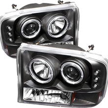 Spyder Auto PRO-YD-FF25099-1P-G2-BK Ford F250/F350 Super Duty/Ford Excursion Black Halogen LED Projector Headlight