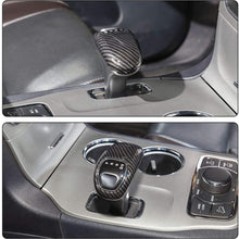 CheroCar Interior Decoration Gear Shift Knob Cover Stick Shifter Cap Trim Carbon Fiber Grain Cover for 2014-2015 Jeep Grand Cherokee, for 2012-2014 Chrysler 300C, 1PC