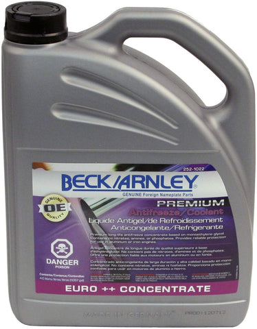 Beck Arnley 252-1022 Premium Antifreeze/Coolant Euro ++ Concentrate (G12++ )