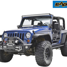 EAG Safari Tubular Door with Side View Mirror Fit for 07-18 Jeep Wrangler JK 2 Door Only