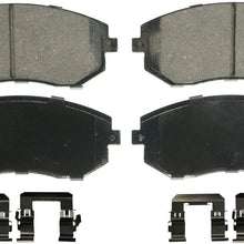Wagner QuickStop ZD1539 Ceramic Disc Pad Set Includes Pad Installation Hardware, Front