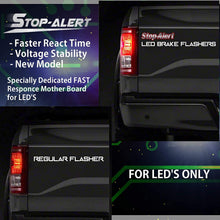 Stop-Alert FastFlash 60 Watts Brake Flasher Tail & Stop Light Strobe 50X Fastest Preprogrammed 3 Blink Pattern Sequence - LED & INCANDESCENT BULB for Cars, Trucks, Motorcycles mount 5A 12-24V