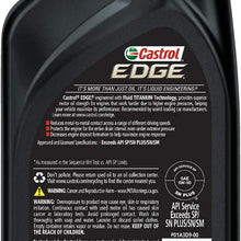 Castrol 03084C Edge 5W-30 Advanced Full Synthetic Motor Oil, 5 Quart