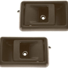 Brown Inner Interior Inside Door Handle Pair Set for Toyota Corolla Pickup Truck