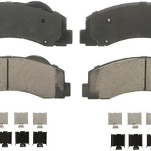 Wagner QuickStop ZD1414 Ceramic Disc Pad Set Includes Pad Installation Hardware, Front