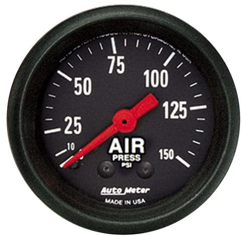 AUTO METER 2620 Z-Series Mechanical Air Pressure Gauge, Air Pressure - 2 1/16