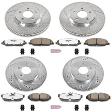 Power Stop K1381-26 Front & Rear Z26 Street Warrior Brake Kit Ford