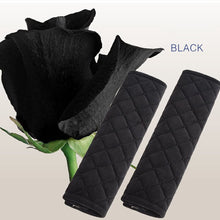 U&M 2pcs Seat Belt Covers, Soft Velvet Feel Car Belt Protector Shoulder Seatbelt Pad for Adults Youth Kids - Car, Truck, SUV, Airplane,Carmera Backpack Straps - by (Black)