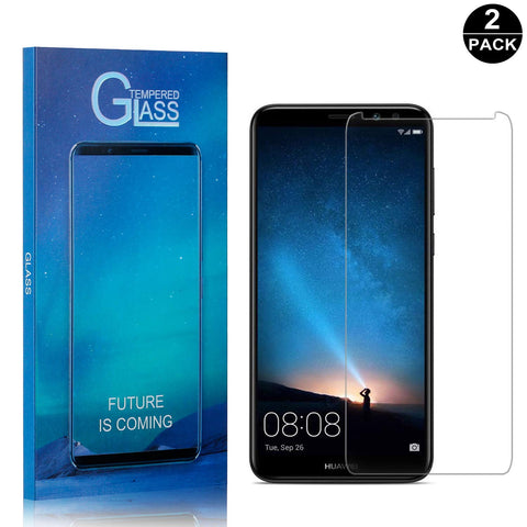 Huawei Mate 10 Lite Tempered Glass Screen Protector, UNEXTATI Premium Scratch Resistant Screen Protector, HD Clear Tempered Glass Film for Huawei Mate 10 Lite (2 Pack)