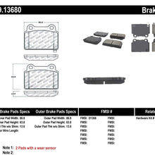 StopTech 309.13680 Street Performance Rear Brake Pad