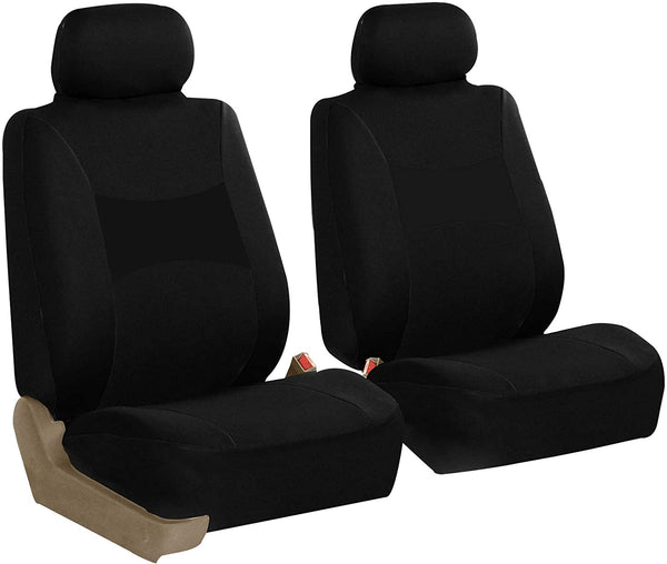 FH Group FB030102 Light & Breezy Purple/Black Cloth Seat Cover Set Airbag & Split Ready- Fit Most Car, Truck, SUV, or Van