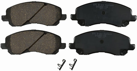 KFE KFE866-104 Ultra QuietAdvanced Premium Ceramic Brake Pad Front Set Compatible with: Jeep Patriot, Compass; 200, Sebring; Avenger, Caliber, Stratus; Mitsubishi Eclipse, Galant, Lancer, Outlander
