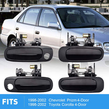 faersi 8Pcs Exterior Interior Door Handles Front and Rear Left Driver Side & Right Passenger Side Door Handle Replacement Set for 1998 1999 2000 2001 2002 Toyota Corolla Chevrolet Prizm