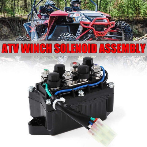 Kavas - 1pcs ATV Winch Solenoid Assembly For Arctic Cat 0409-066 New 6639-894 1436-066 1436-805 0436-700 1436-187