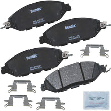 Bendix Premium Copper Free CFC1649 Premium Copper Free Ceramic Brake Pad (with Installation Hardware Front)