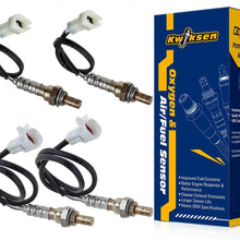 4pcs Heated Upstream and Downstream O2 Oxygen Sensor 234-4105 234-4080 Sensor 1 and Sensor 2 Replacement for Chevrolet Tracker 2.5L 2001-2004