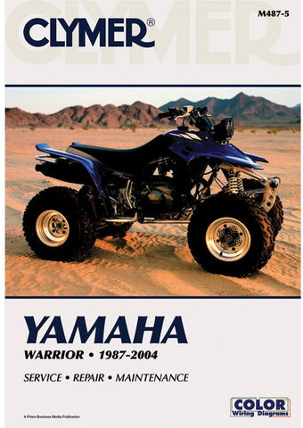 Clymer Repair Manual for Yamaha ATV YFM350 Warrior 87-04