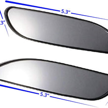 Blind Spot Mirrors. long design Car Mirror for blind side by Utopicar for traffic safety. Door mirrors for great rear view! [stick-on] (2 pack)