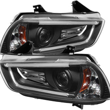Spyder 5074201 Dodge Charger 11-14 Projector Headlights - Xenon/HID Model Only (Not Compatible With Halogen Model) - Light Tube DRL - Black - High H1 (Included) - Low D3S (Not Included)
